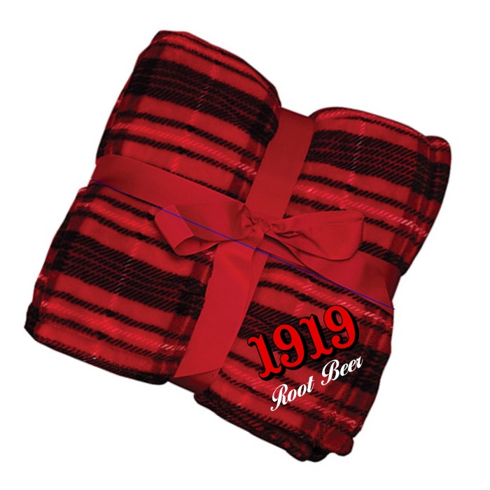 1919 Ultra Plush Fleece Blanket - Red