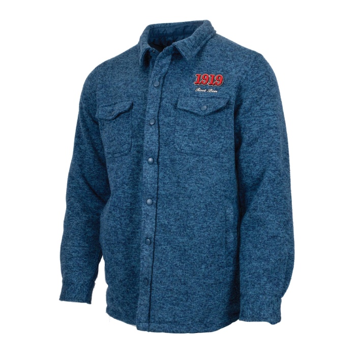 1919 Indigo Sweater Fleece Shirt Jacket