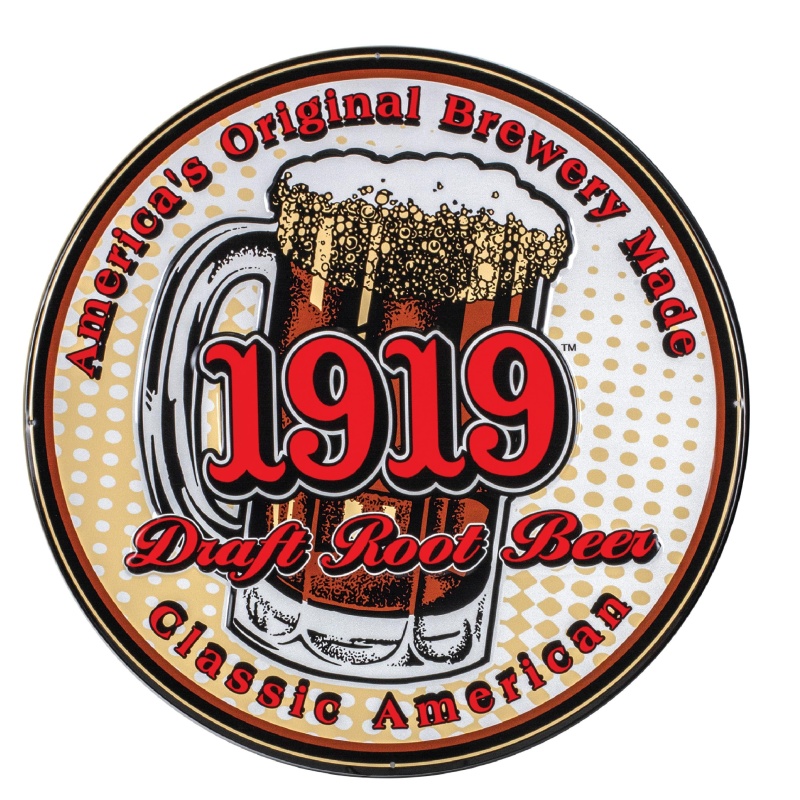 Round Tacker Round Tin Tacker | 1919 Root Beer
